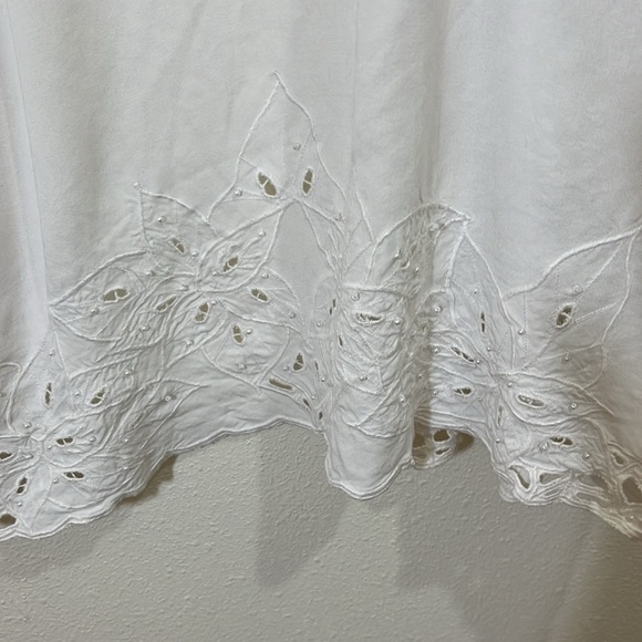 Midnight Velvet 2 pc. White smmaxi skirt and matching jacket. Size 1X - Picture 12 of 14